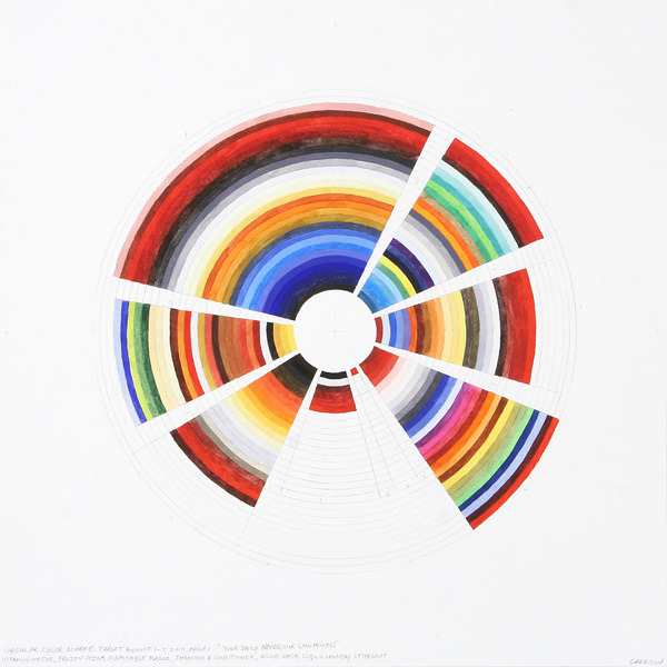 Richard Garrison, Circular Color Scheme: Target, August 1-7, 2010, Page 1, “Your daily needs, our low prices!”, 2010