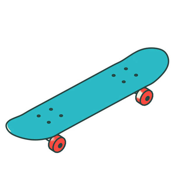 Skateboardtop color a