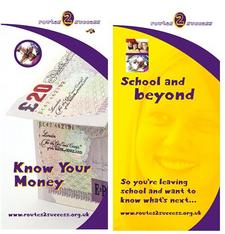 Leaflet covers for School and beyond and Know your Money
