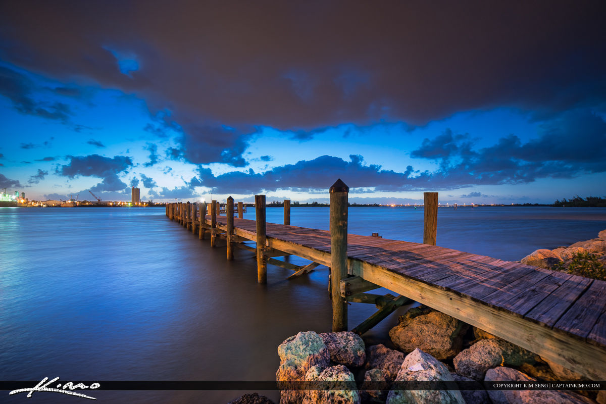 Fishing Pier at South Causeway Park Fort Pierce Florida Royal Stock Photo