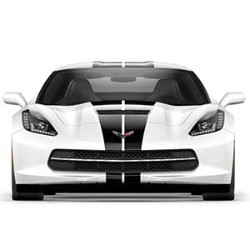 CORVETTE CONVERTIBLE CARBON FLASH FULL LENGTH DUAL RACING STRIPE PACKAGE - GM (22989158) CORVETTE CONVERTIBLE CARBON FLASH FULL LENGTH DUAL RACING STRIPE PACKAGE - GM (22989158)