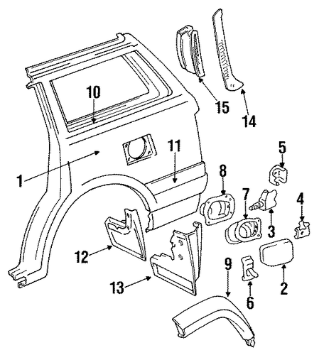 Land Cruiser QUARTER PANEL