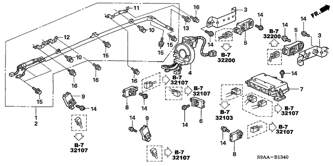 ELECTRICAL / EXHAUST / HEATER / FUEL/SRS UNIT for 2006 Honda CR-V #1