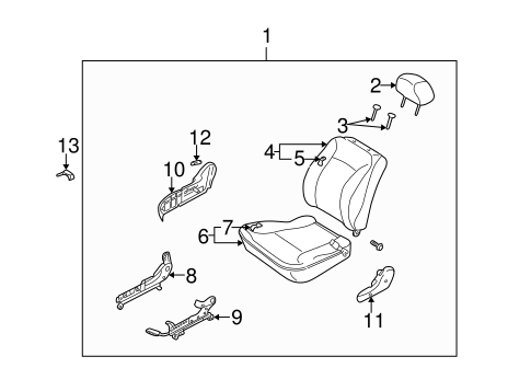 Spectra FRONT SEAT COMPONENTS 2