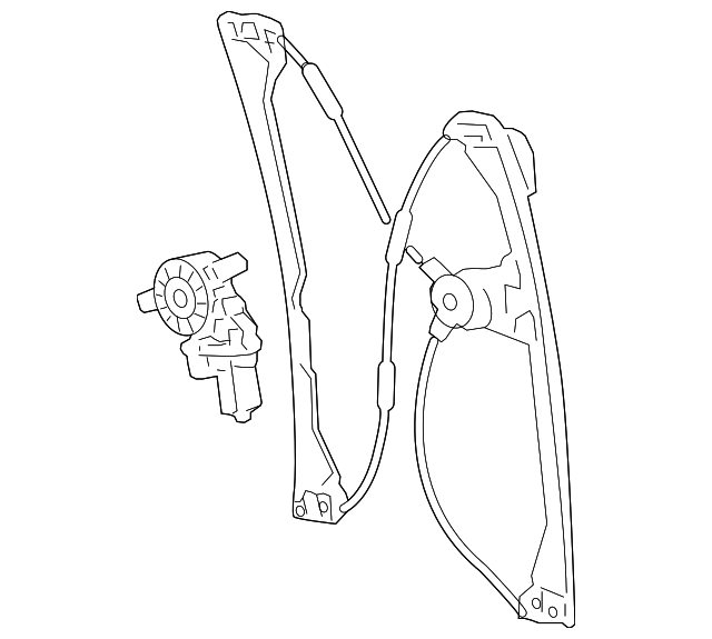 22810016 Деталь WINDOW REGULATOR, LEFT