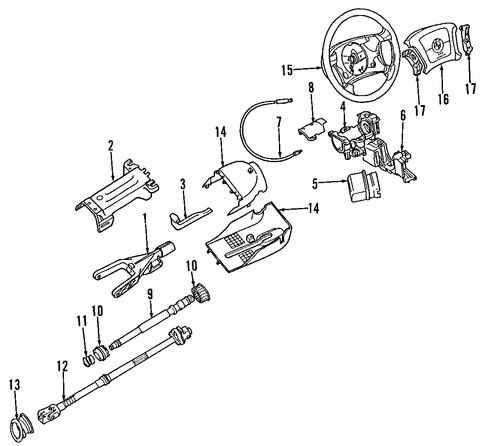 528i STEERING COLUMN