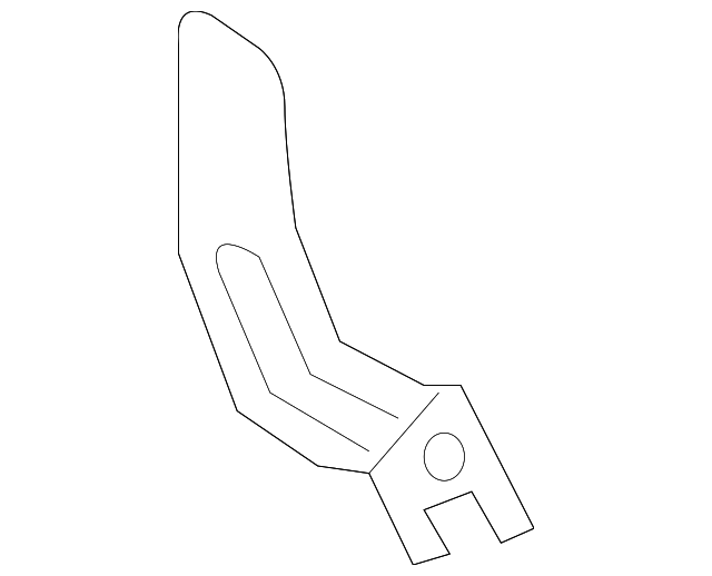 13588189 Деталь SEAT BACK FRAME BRACKET, RIGHT