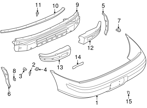 Impreza BUMPER & COMPONENTS - REAR