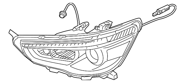 8301C229 Деталь HEADLAMP BODY, LEFT