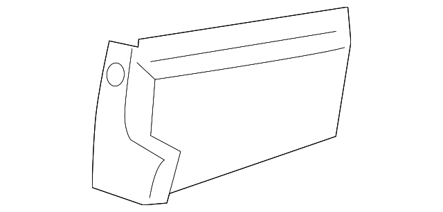 1AW57BD5AA Деталь SIDE SHIELD, LEFT
