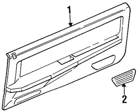 Monaco INTERIOR TRIM - FRONT DOOR