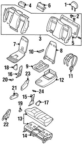Quest REAR SEAT COMPONENTS 4