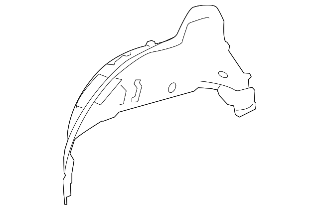 61608-0E050 Деталь INNER WHEELHOUSE, LEFT