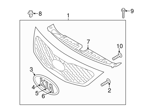 Sorento GRILLE & COMPONENTS