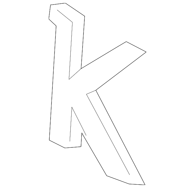 86354-2P000 Деталь LETTER