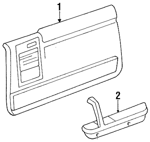 Shadow INTERIOR TRIM - FRONT DOOR