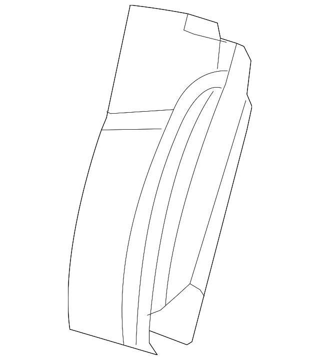 1HL531J1AB Деталь SEAT BACK COVER, LEFT