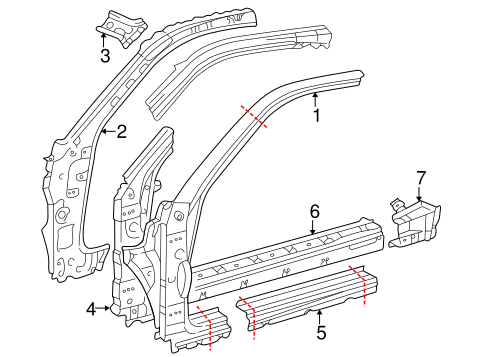 Celica HINGE PILLAR
