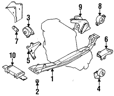 200SX ENGINE & TRANS MOUNTING 2