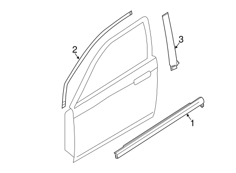 5 EXTERIOR TRIM - FRONT DOOR