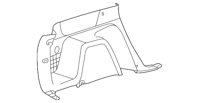 1AA78XDVAB Деталь LOWER TRIM PANEL, RIGHT