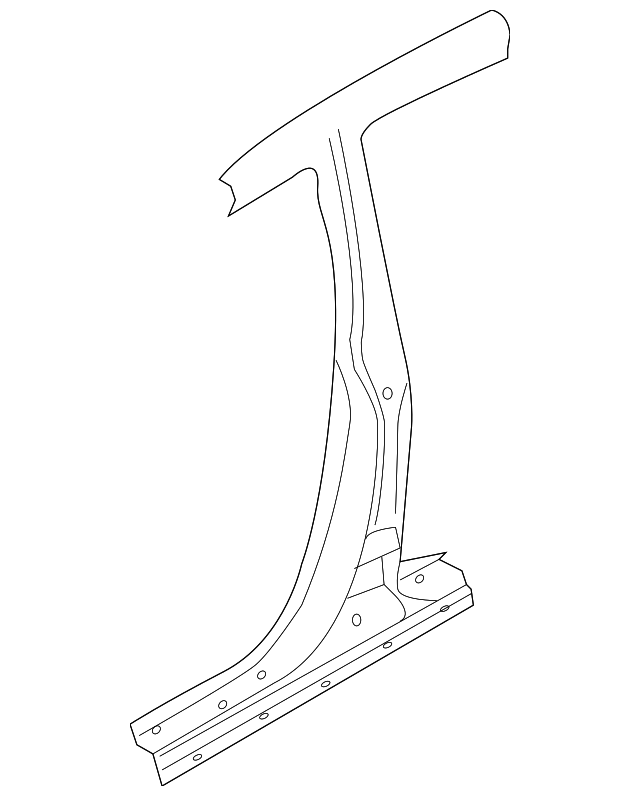 71401-3NB70 CENTER PILLAR, LEFT