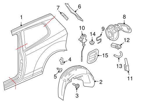 GTI QUARTER PANEL & COMPONENTS 2