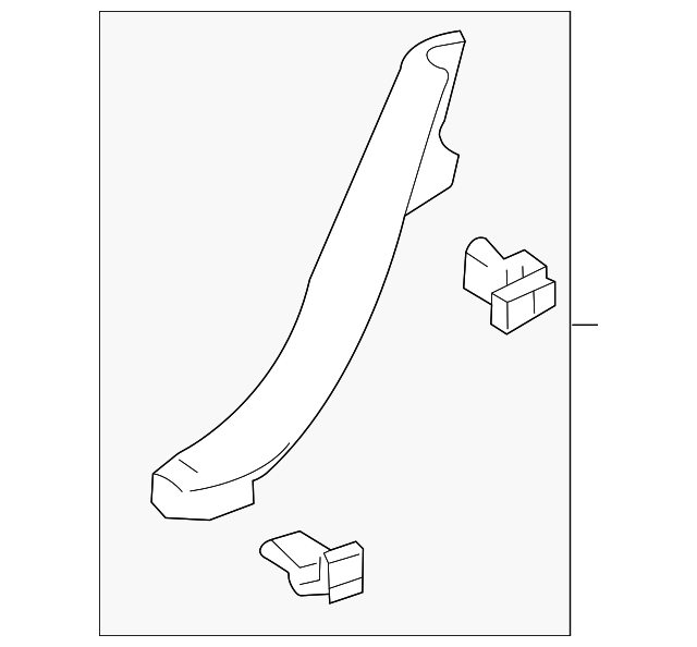 62551-50060-A0 Деталь LOWER QTR TRIM, RIGHT