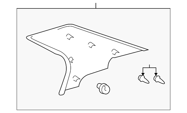 62471-50010-A0 Деталь UPPER QTR TRIM, RIGHT