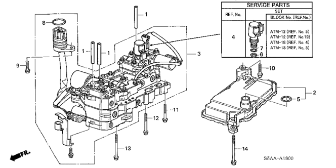 CIVIC SEDAN CVT VALVE BODY (CVT)