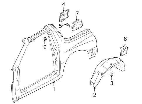 Tracker QUARTER PANEL & COMPONENTS 2