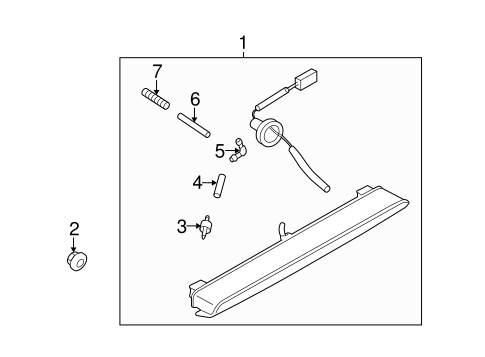 B9 Tribeca HIGH MOUNTED STOP LAMP