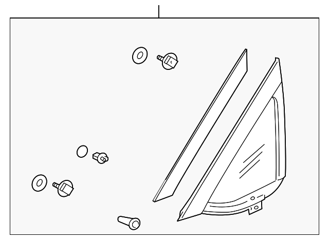 6190A008 Деталь GLASS ASSY, RIGHT