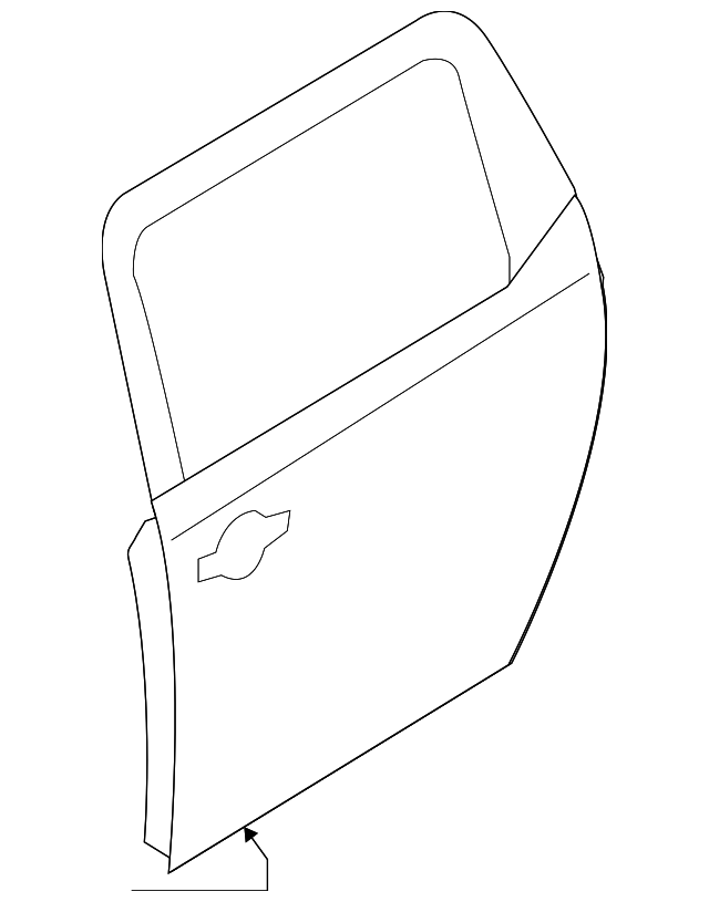 77003-A9000 Деталь DOOR SHELL, LEFT