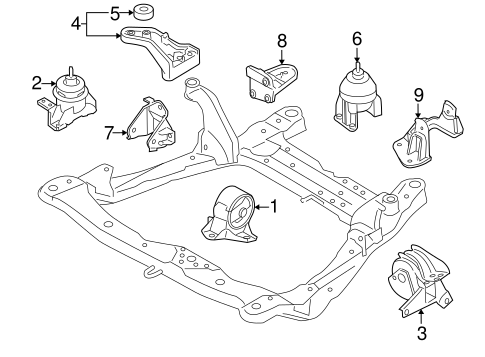 Amanti ENGINE & TRANS MOUNTING