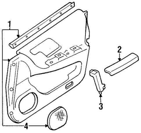 Q45 INTERIOR TRIM - FRONT DOOR
