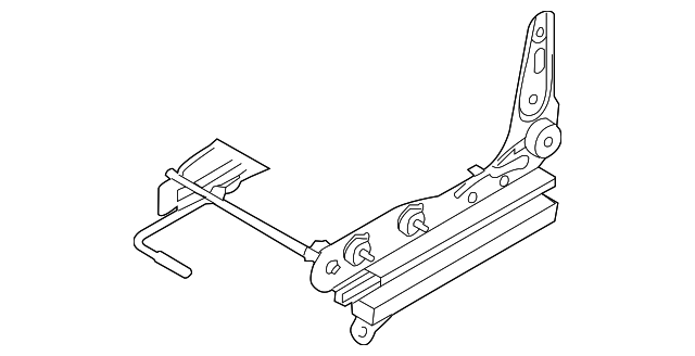 88500-3E000CY Деталь SEAT TRACK, LEFT