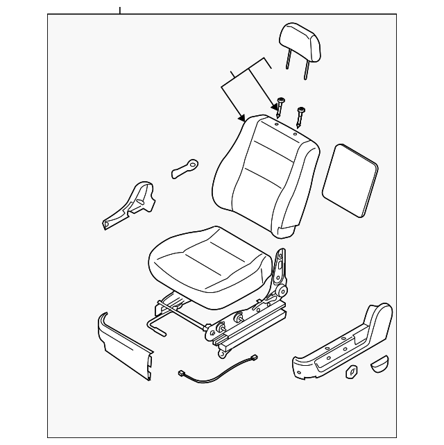 88001-3E101CY4 Деталь SEAT ASSY, LEFT