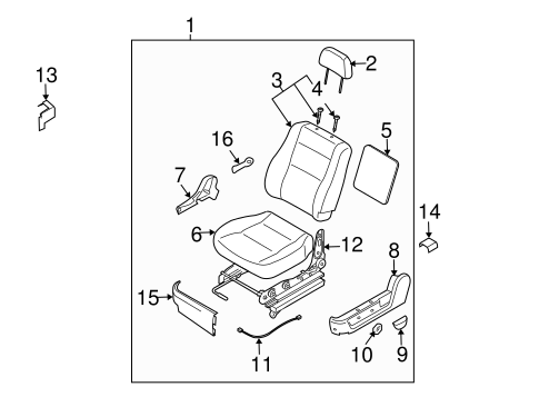 Sorento FRONT SEAT COMPONENTS 3