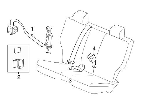 Nitro REAR SEAT BELTS