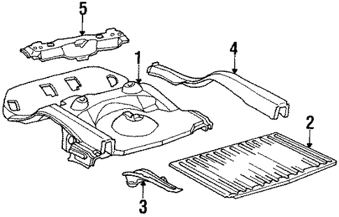 Chevette REAR FLOOR & RAILS