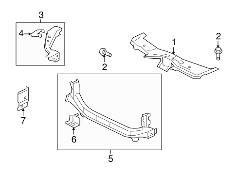 Lancer RADIATOR SUPPORT