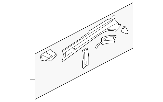 51615AG09B9P Деталь OUTER RAIL, LEFT
