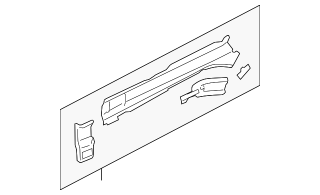 51615AG08B9P Деталь OUTER RAIL, RIGHT