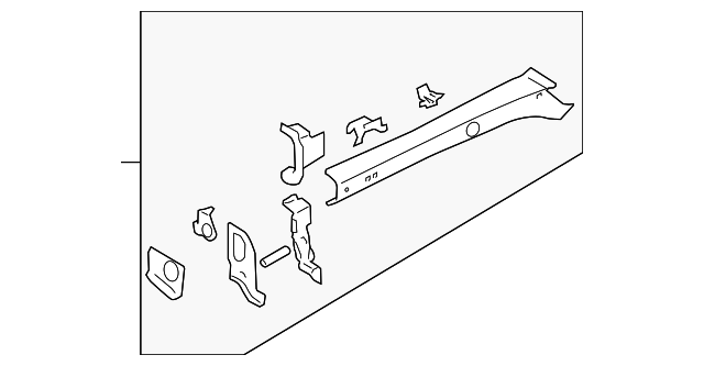 51629AG02C9P Деталь LOWER RAIL ASSY, RIGHT