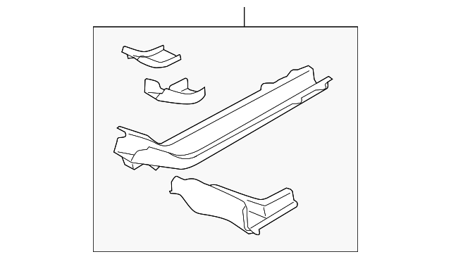51620AG21A9P Деталь REAR SIDEMEMBER, LEFT