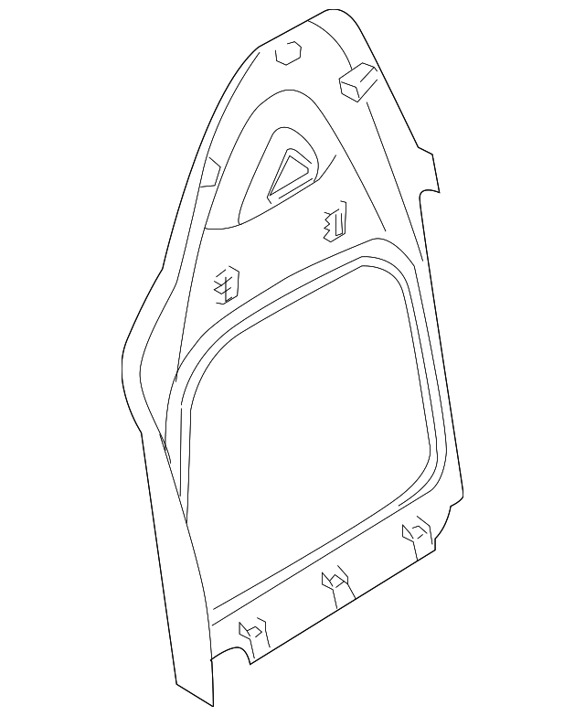 FE0288AMX02 Деталь SEAT BACK PANEL, LEFT