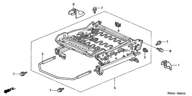INTERIOR / BUMPER/FRONT SEAT COMPONENTS (L.) for 2004 Honda CIVIC SEDAN #1