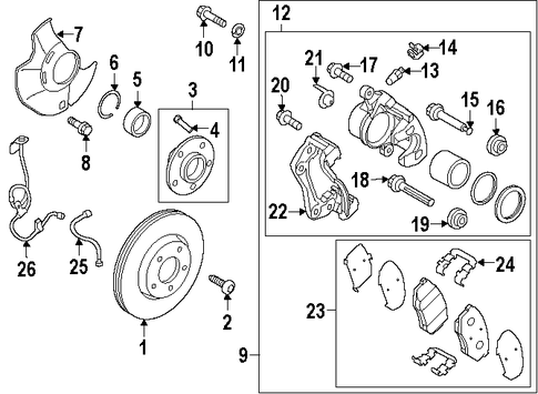Optima BRAKE COMPONENTS