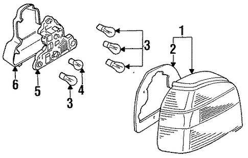 Cabrio COMBINATION TAIL LAMPS